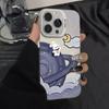 Planet Bunny Phone Case For IPhone 15 17 17Air 14 13 12 11 Pro Max Plus 7 8 16E Transparent Shockproof Case Hard Cover