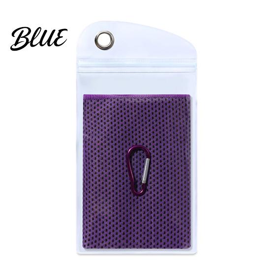 Summer Cooling Equipment 90x30cm Towel for Face Chilly Sports with Storage Bag Portable Gym And Carabiner Cold Neck Wrap Workout Recovery