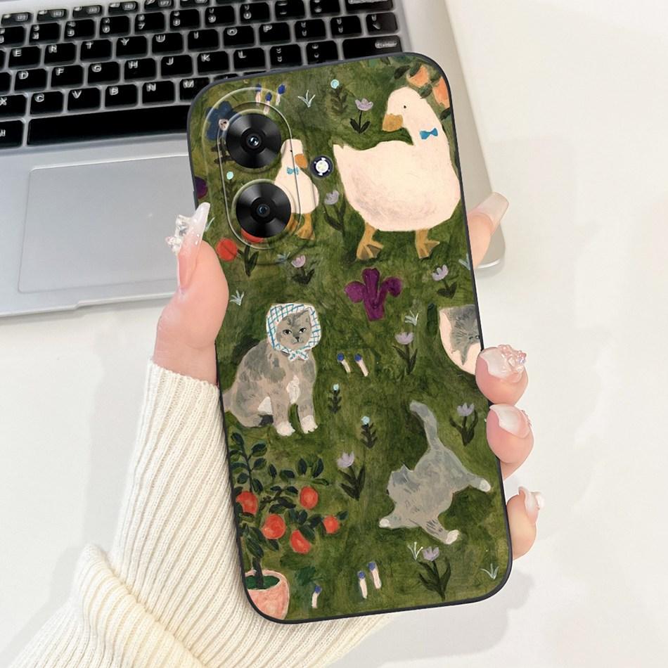 For Realme Note 60 2024 Cute Printing Phone Case For Realme Note60 4G Soft Silicone Shockproof Cases
