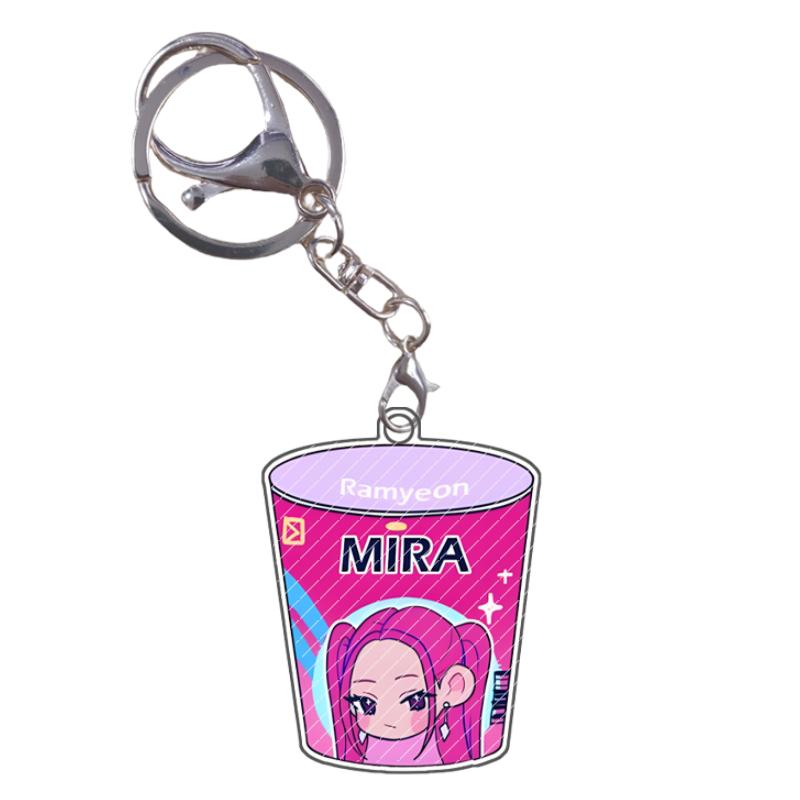 Acrylic Keychain KPop Demon Hunters Rumi Mira Zoey Jinu Baby Saja Celine Bobby Cartoon Anime Characters Gift Pendant Decoration