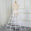 [Housaku Co., Ltd.] Colored Pannier Petticoat Hoop Skirt Victorian Dress Crinoline Underskirt Lolita Pannier (White Long A)