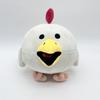 New 26Cm Cute Chicken Gun Plush Toy White Little Flying Chicken Stuffed Animal Doll Soft Pillows Room Decor Kids Xmas Gifts