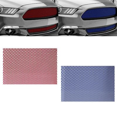 Hliníková mřížka univerzální auto mřížka síťovina 3x6mm/4x8mm/6x12mm otvor mřížka kosočtvercová nárazník auta(100x33cm)