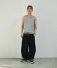 SCALLYWAG [Ryu Jung-Ran × Skelly Wung] Pull Up Straight Cotton Pants [Black]