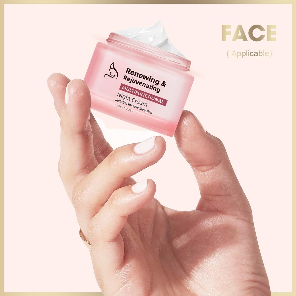 Revitalizing Multi-Function Night Cream 50g – Collagen Peptide Anti-Aging Moisturizing Night Cream