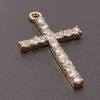 5pcs Rhinestone Cross Pendant Charms For Jewelry Making Supplies DIY Necklace Christ Accessories Crystal Charm Handmade Material