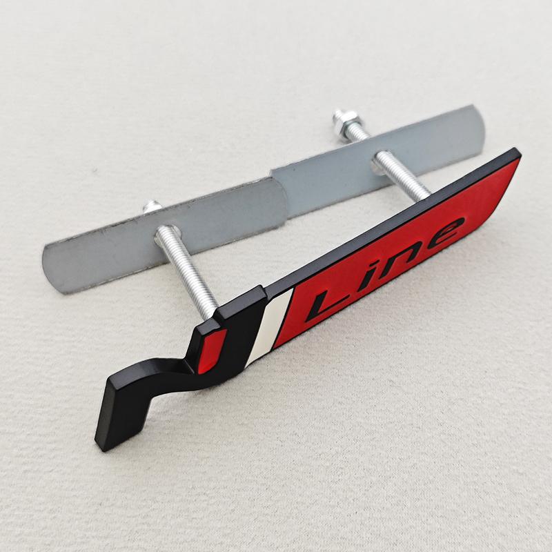HWCB2 3D Metal NLine N Logo Rear Boot Trunk Emblem Front Grille Badge Decal For Hyundai I20 I30 Sonata Kona Elantra Tuson Car Stickers