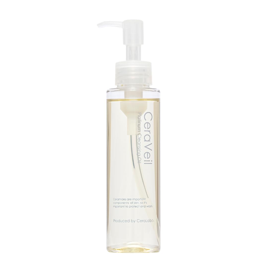 CeraLabo Platinum Cleansing Oil (120mL): Pore care, blackheads, clogged pores, sensitive skin, oil-based cleansing, makeup remover, macadamia seed oil