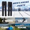 Women's Hiking Pants Fleece Removable Waterproof Windproof Mountain Trousers with Zipper Pockets Outdoor Camping Fishing Winter