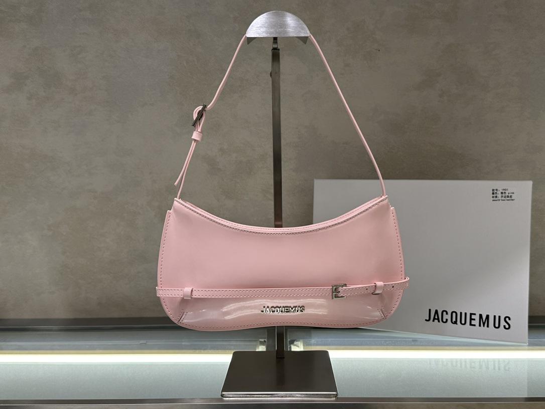 

Жіноча сумка на плече Французький нішевий Jacquemus Одноручна Висококласна Легка розкіш Під пахву Універсальна 27x3x11 рожевий