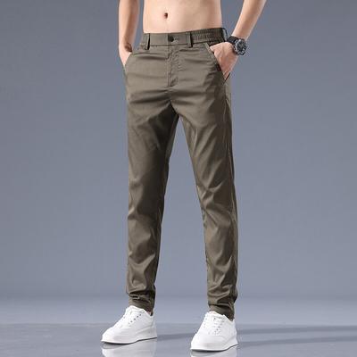 2025 Nieuwe Heren Business Casual Broek Heren Klassieke Effen Kleur Mode Slim Fit Broek Heren Mode Zwarte Broek Heren Joggingbroek