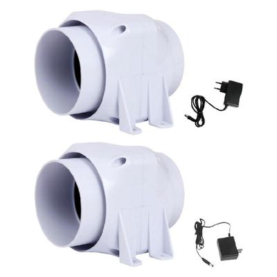 Inline Duct Fan Air Ventilator Metal Pipe Ventilation Exhaust Fan Adjustable Extractors Bathroom Toilet Wall Fan Booster