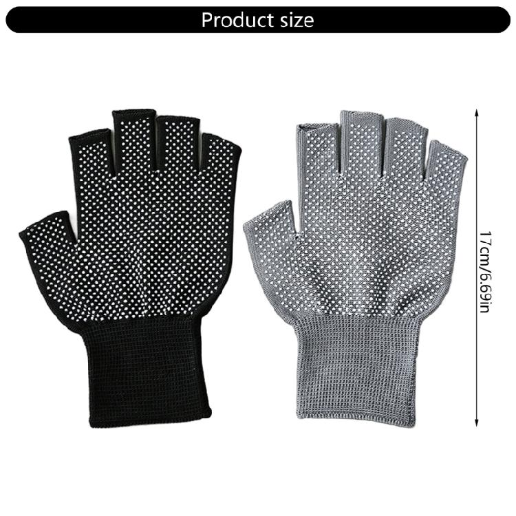 12Pair Breathable Sports Gloves Unisex Nylon Fingerless Gloves NonSlip Nylon Working Gloves for Women and Men