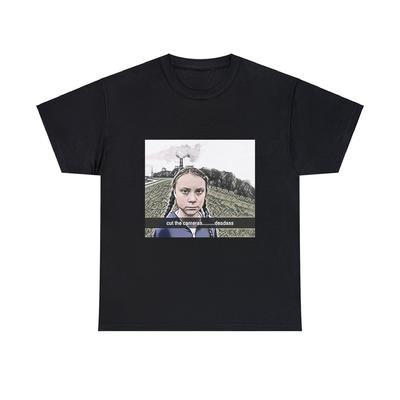 Kameras aus! Grafikdruck Kurzarm Rundhals Unisex Schweres Baumwoll-T-Shirt