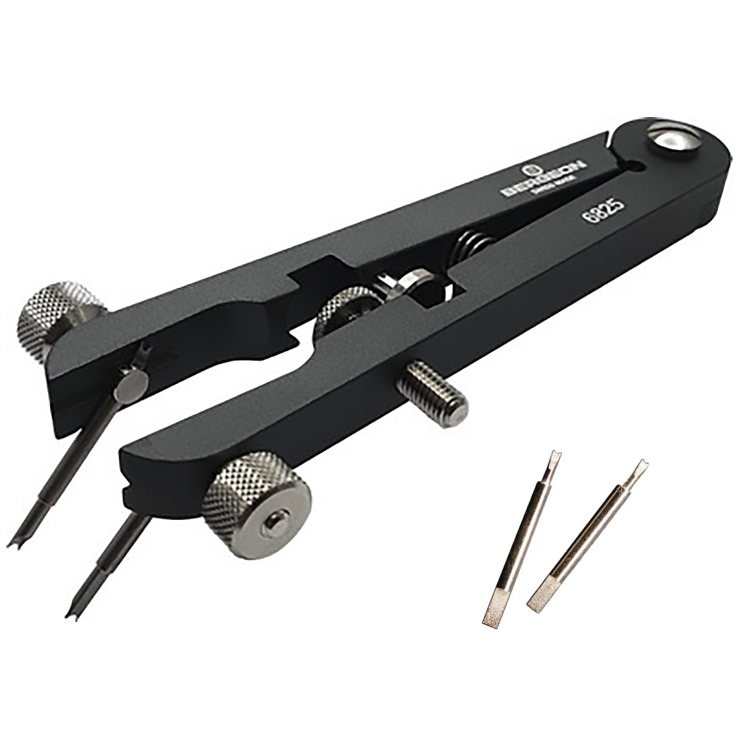 

Bergeon Watch Strap Replacement Tool, Double-Handed Spring Bar Removal Tool, Universal Replacement Tip Set (2 pieces), BE6825-PF, Genuine Imported Pro