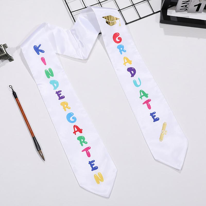 Graduation Shoulder Strap Letter Design Decorative Kids Graduation Season Celebration Etiquette Strap Party Decor