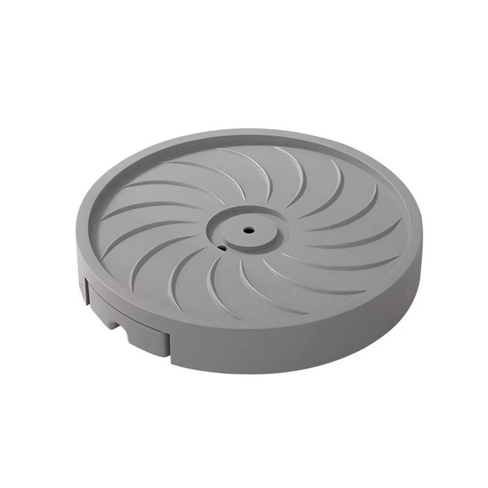 Round Plant Roller Base 4 Thicken Wheels Silent Rolling Flower Pot Tray High Load Bearing with Drainage Tray Flower Pot Mover