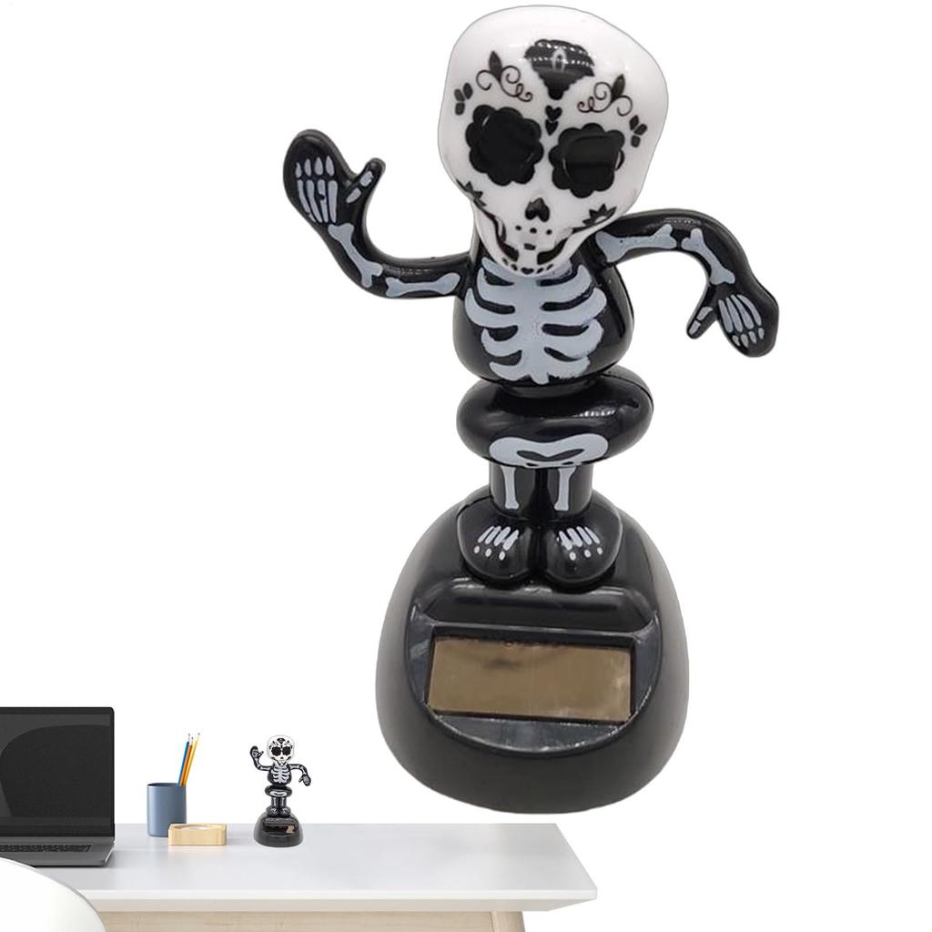 Skeleton Solar Powered Toy, Cute, Healing Solar Toy, Solar Toy, Wobble Solar Toy, Solar