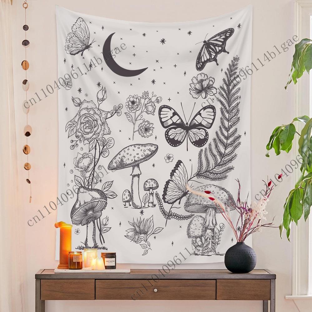 

Vibrant Butterfly Collection Tapestry Nature inspired Home Decor Room Decoration Accessories Bedroom Wall Hanging Fabric 74x94cm(29x37in)