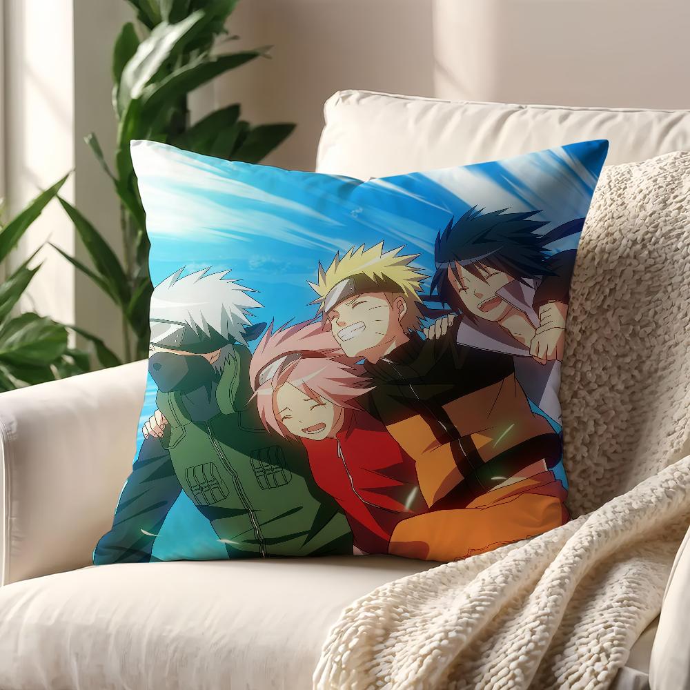 NNaruto Anime cushion cover For Pillow Printing Sofa Decoration Home Car Room Coffee Shop Office Nordic Simplicity
