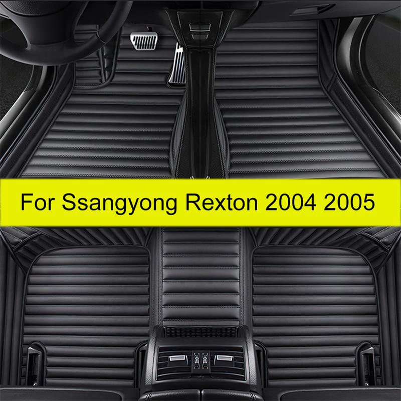 Car floor mats for Ssangyong Rexton 2004 2005  auto foot Pads automobile carpet cover