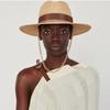 Chain Strap Straw Fedora Hat  Embellished Beach Hats with Chain For Women Straw Woven Sun Hats Summer Holidaty Panama Hat