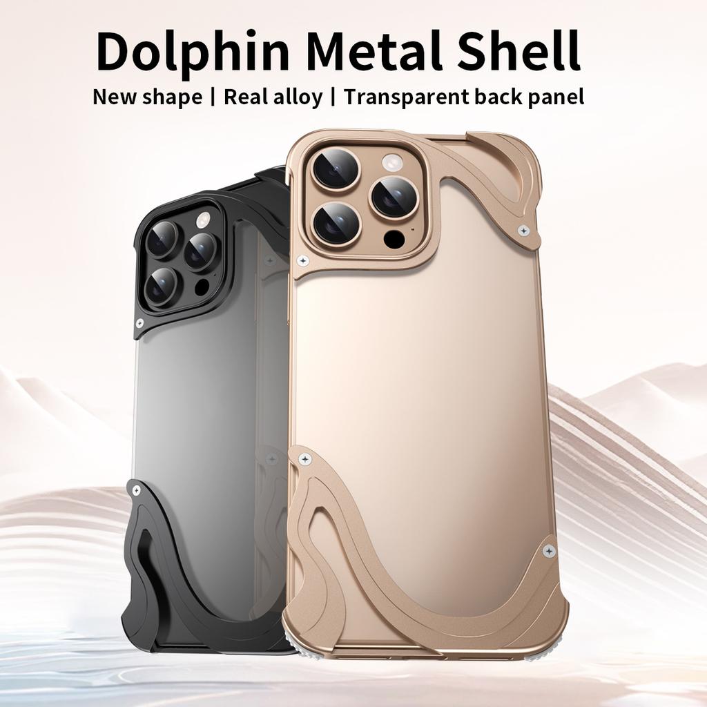 2025 Nowy Metalowy Bezramkowy Etui Odporne na Upadki Odpowiednie dla iPhone 15/16 Promax/16 Pro Telefon 14 pro max Etui