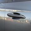 For Hyundai Tucson NX4    ABS Chrome Carbon Fiber Black Car Door Handle Cover Trims Sticker Car Styling Accessories