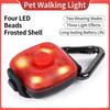 LED Dog Safety Light USB Rechargeable Luminous Pendant Waterproof Night Walking Warning Light for Pet Collars