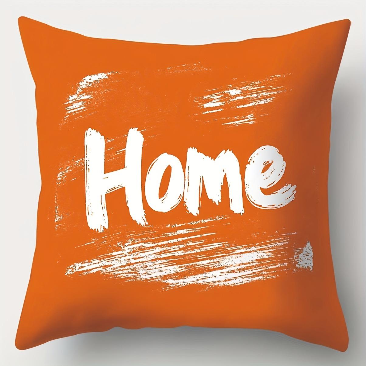 

Наволочки с теплым благословением «Оранжевый цветок»Спальня Гостиная Диван Домашний декор Полиэстер Чехол на подушку с молнией 16x16Inch