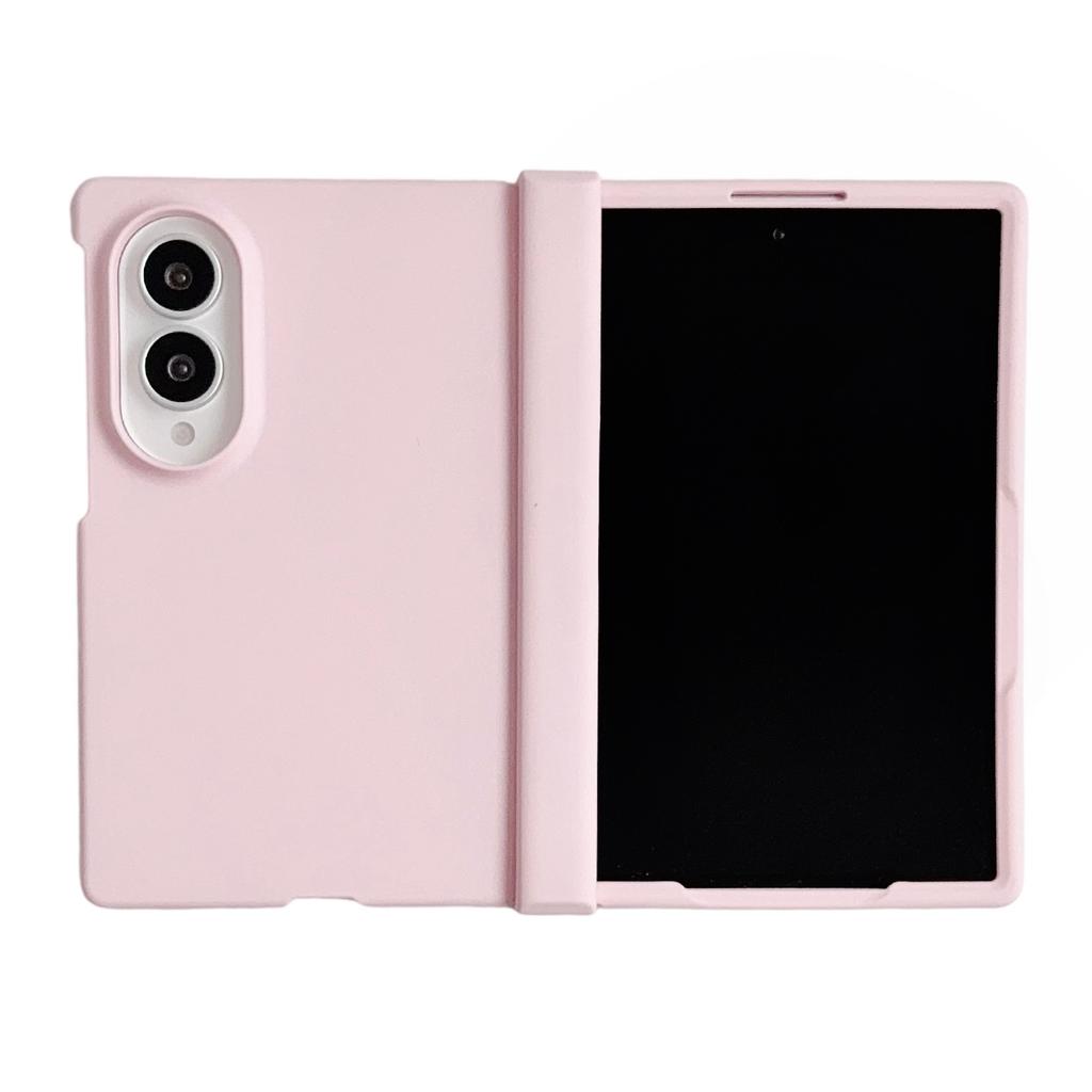 Custodia Protettiva Colorata PC con Cerniera Sottile Skin Feel per Samsung Galaxy Z Fold 8 Cornice Rialzata Fotocamera Cover a Libro Antiurto Funda