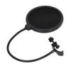 Mikrofon Popfilter Flexibler Schwanenhals Stabile Basis Effektive Filterung Langlebiges Metall Kunststoff Mikrofon