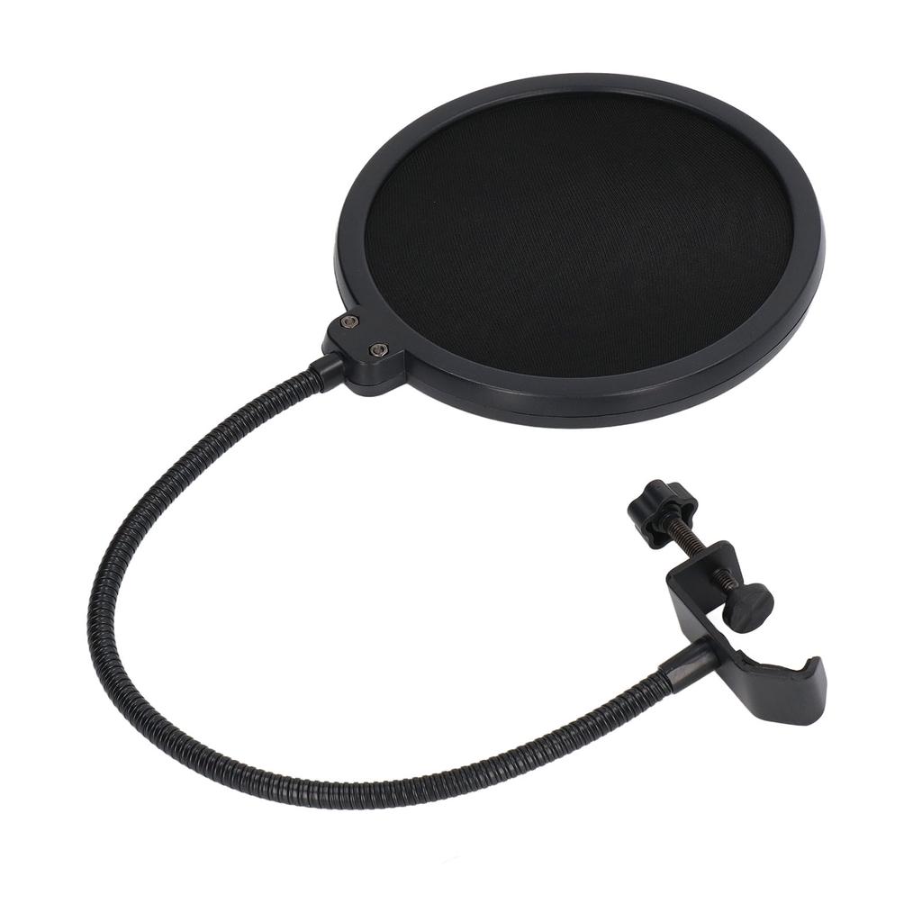 Mikrofon Popfilter Flexibler Schwanenhals Stabile Basis Effektive Filterung Langlebiges Metall Kunststoff Mikrofon