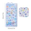 3D Cute Jelly Stickers Cartoon Animal Relief Sticker Scrapbook DIY 3D Stickers Car Refrigerator Phone Case Stickers