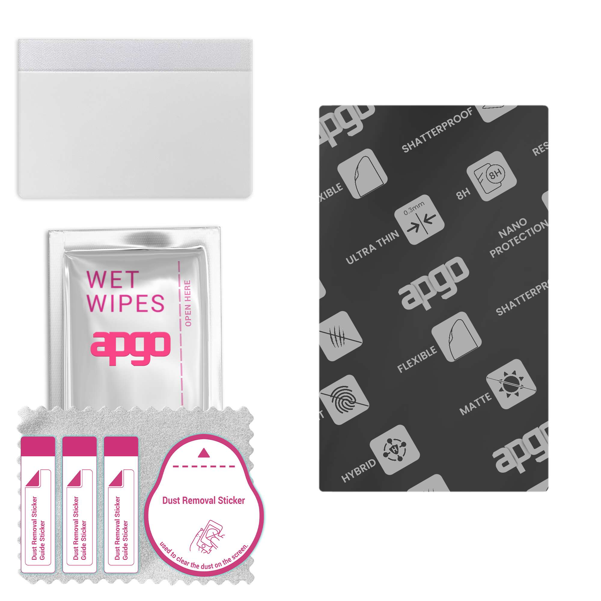 

apgo MATTE Hybrid protective glass compatible with Alcatel Joy Tab Kids 2, flexible nano glass, great replacement for tempered glass, scratch-resistan