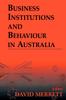 The Business Institutions and Behaviour In Australia Book