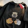 Wake Up 3 Cats Onlookers T-shirt Clothing T-shirt T-shirt Fashion Round Neck T-shirt Women's Clothing Fashion Harajuku Y2K Top