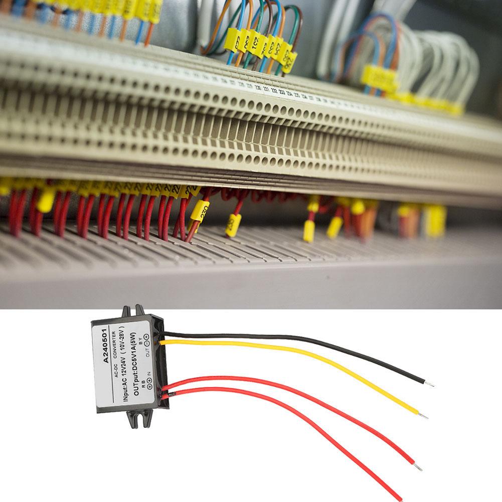AC 12V 24V zu DC 5V Abwärtswandler AC DC Stromversorgungsmodul