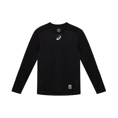 Solid Color Casual Quick-Dry Crew Neck Long Sleeve T-Shirt Men Tops Black 2031D127-001