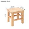 Thickened Solid Wood Small Square Stool