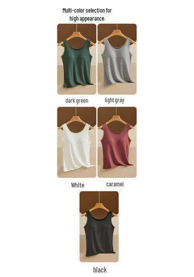 Lace Trim Strappy Tank for Women with Built-in Padding, Fixed Cups; Wear As Outerwear or Base Layer, Wide Shoulder Style.