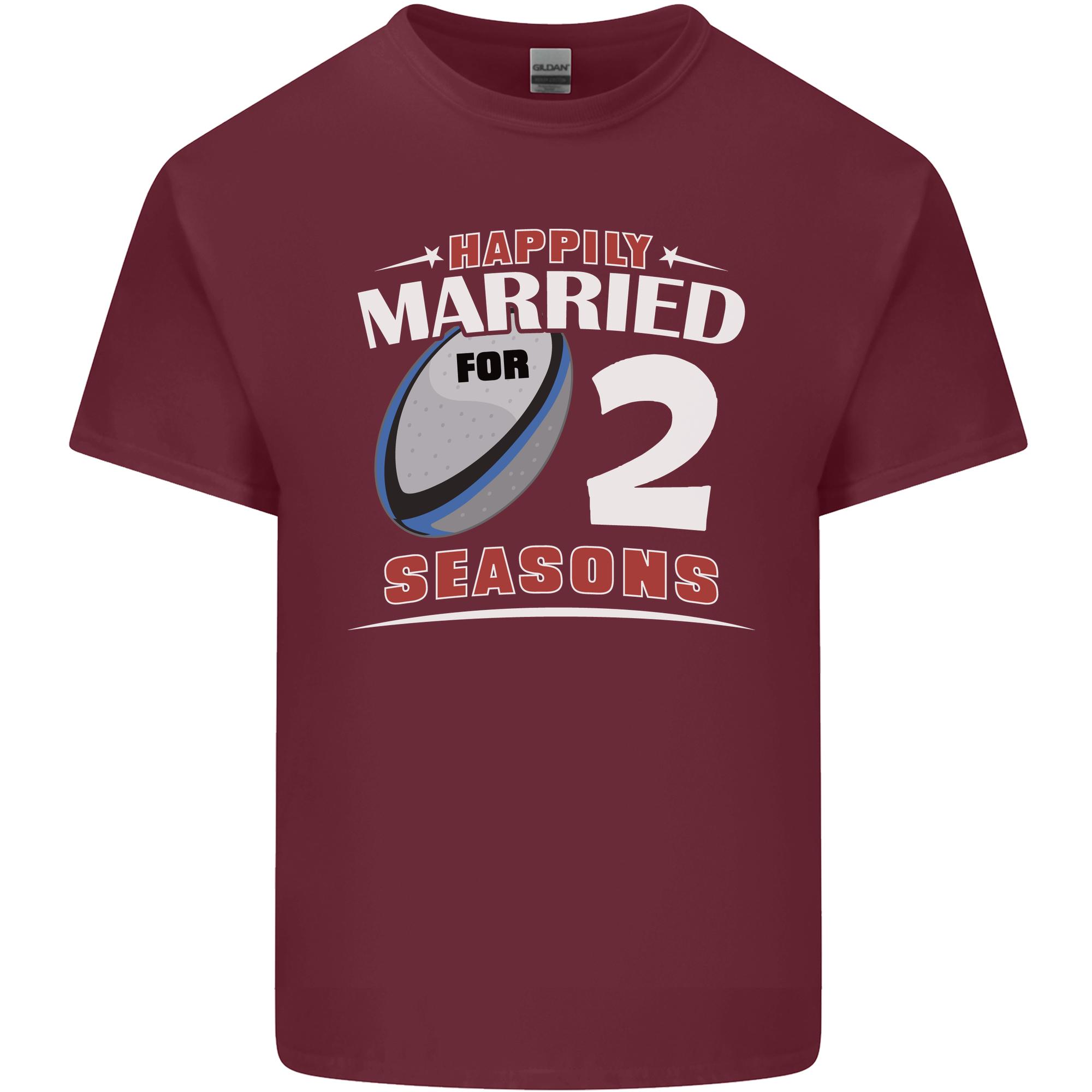 2 Year Wedding Anniversary 2nd Rugby Unisexs Light Cotton TShirt S