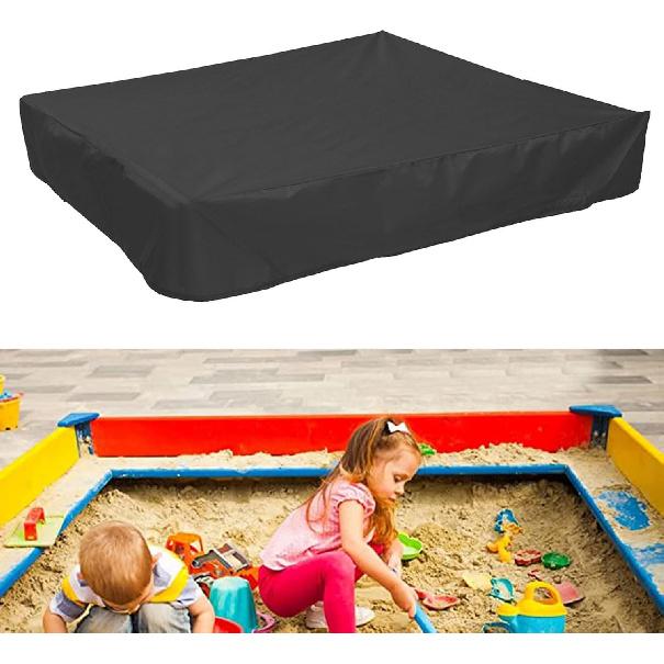 Sandbox Cover Pool Sandpit Cover Sandbox Cover with Drawstring for Square Cloth Canopy Swim Pool Cover Covers (180X180cm)