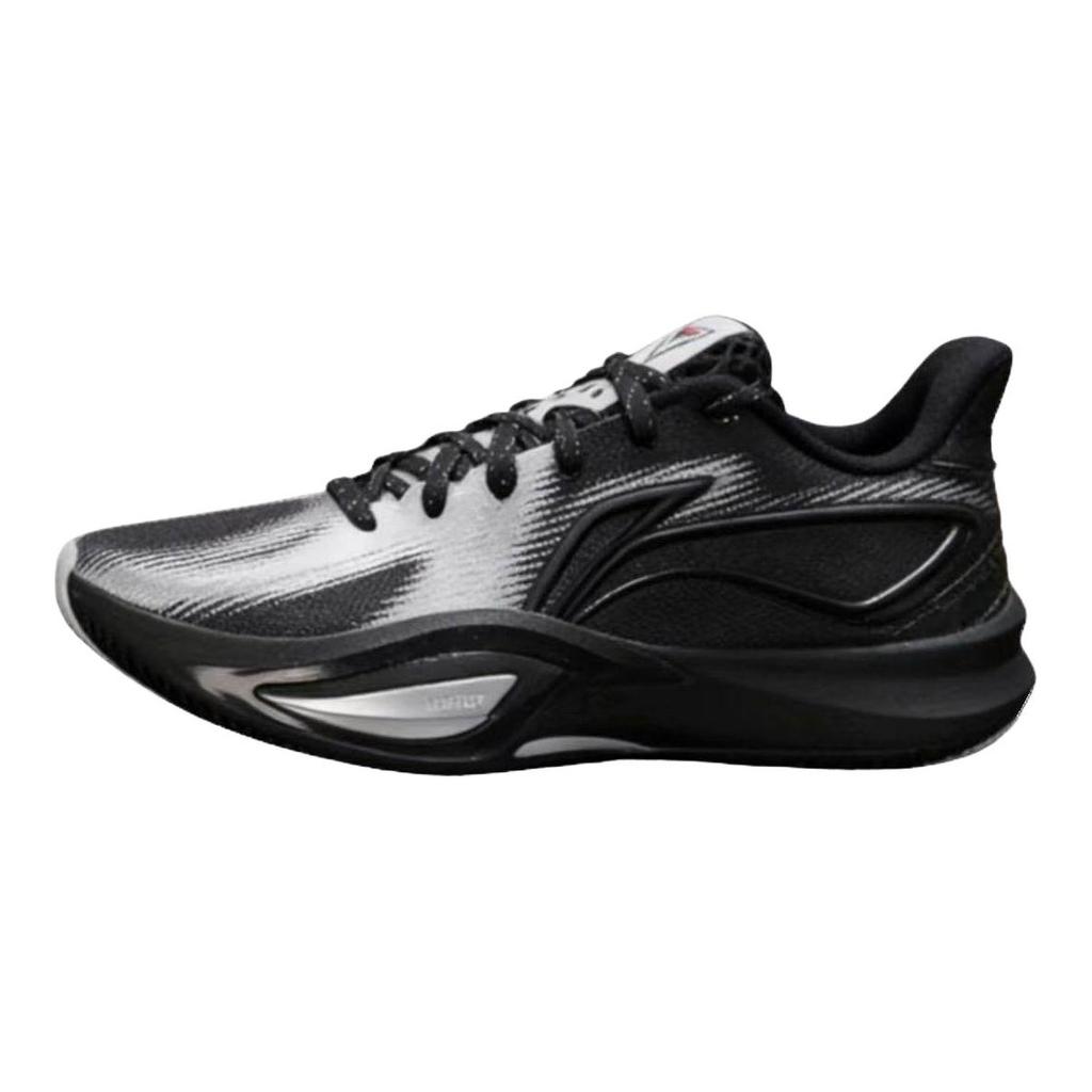 Li Ning Speed 3 Rebound Lightweight Low Top Basketball Shoes Men's Black White ABAW007-8
