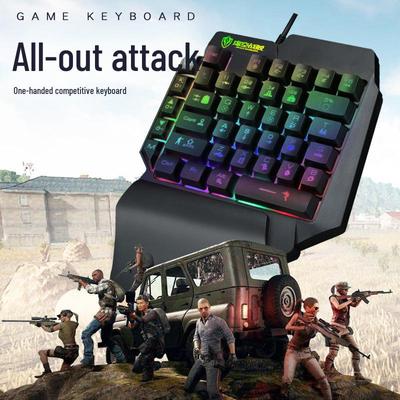 Colorful One-Handed Mechanical Mobile Gaming Keyboard