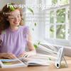 Portable Mini Cooling Fan with Handle Phone Stand Holder 5 Speeds Ultra Quiet 1200mAh 180° Folding Rechargeable Desk Table Fan