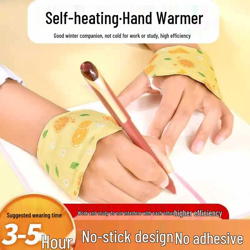 Wearable Self-Heating Hand and Foot Warmer Patch for Winter