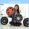 Adorable 3d Print Pillow Car Wheel Tire Plush Cushion For Car And Home Decor