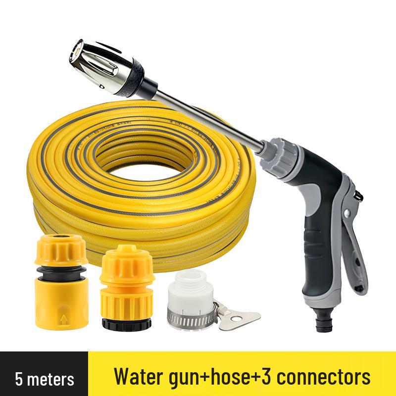 

High-Pressure Car Wash Water Gun with Soft PVC Hose for Washing and Watering