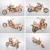 DIY Wooden Car Motorcycle 3D Assembly Model Board Toys Wooden Puzzle Board Car Model Educational Toys Craft Kits Desk Decoration